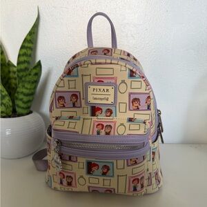 Loungefly Grape Soda Print Backpack with Purple Interior